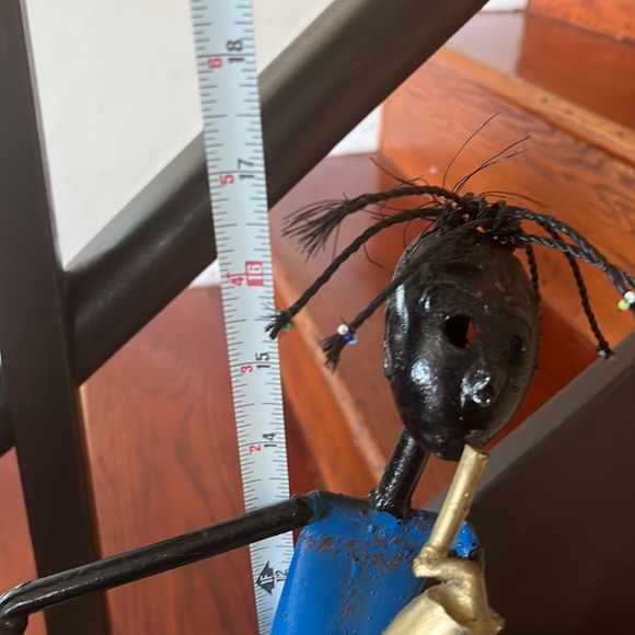 Set of three welded Rastafarian musician’s figures - Picture 10 of 11